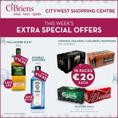 OBriens Citywest Instore WIGIG Offers Beer Spirits