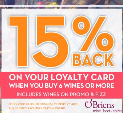OBriens Easter Loyalty Offer logo